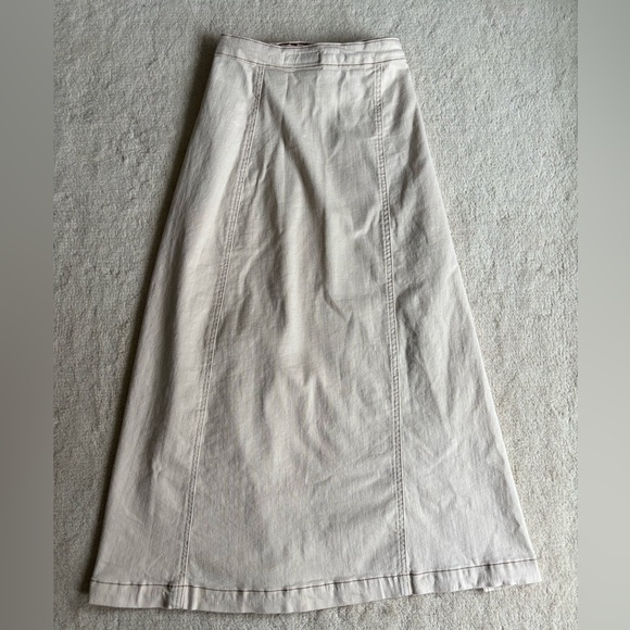 Zara Cream Maxi Skirt - Picture 5 of 11